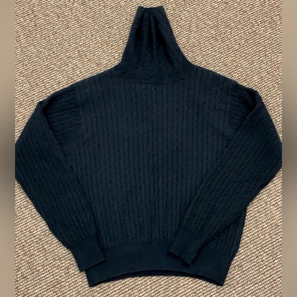 Women’s Small Petite Leyla Mitra 100% Cashmere Turtleneck Sweater - Picture 6 of 12